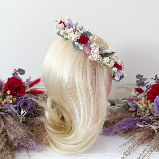 Wedding Floral Hair Crown «Ethereal Bloom»