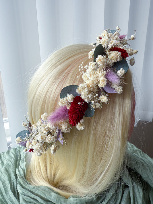 Wedding Floral Hair Crown «Ethereal Bloom»