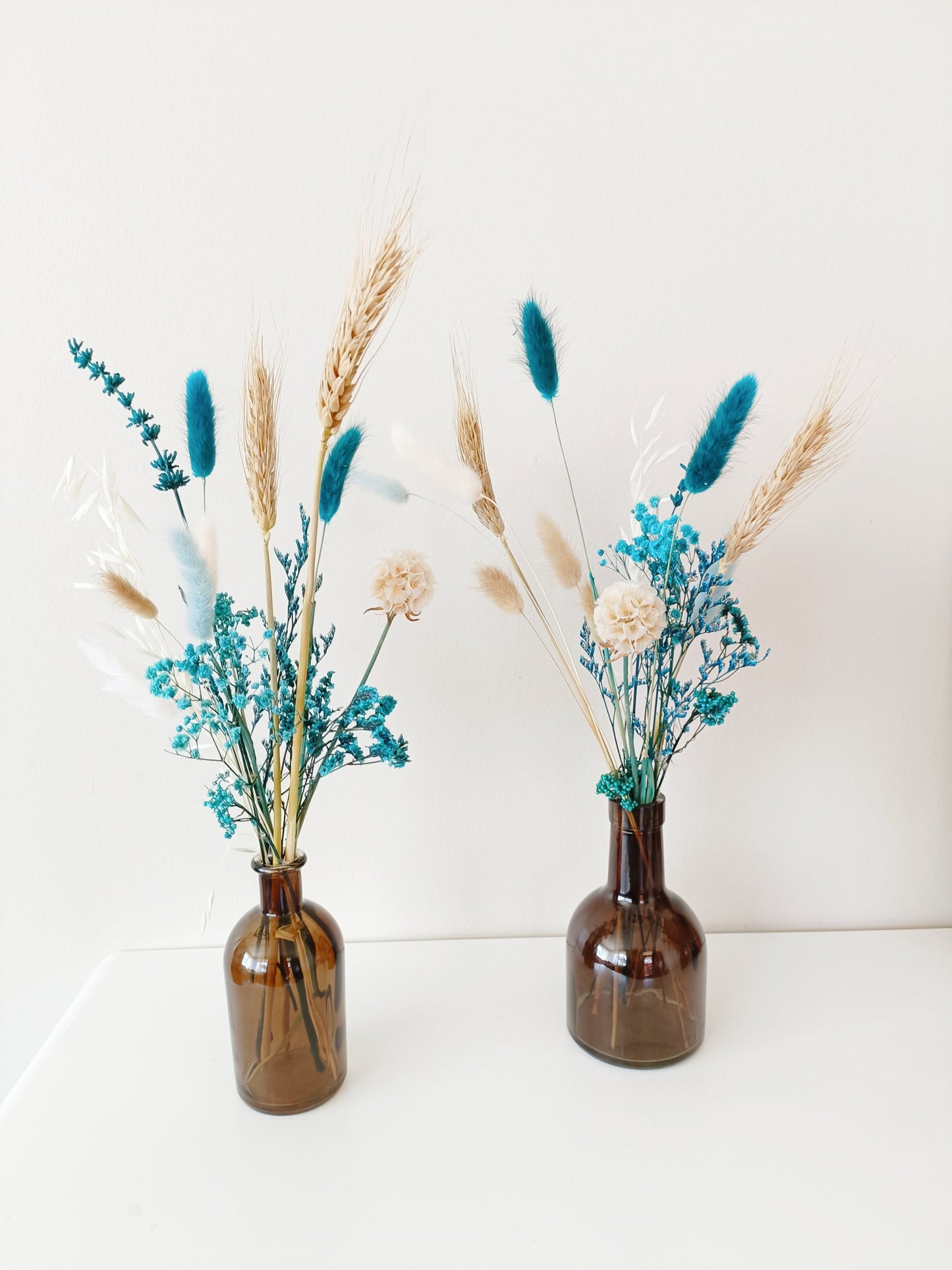 Wedding Teal  Bud Vase Flowers