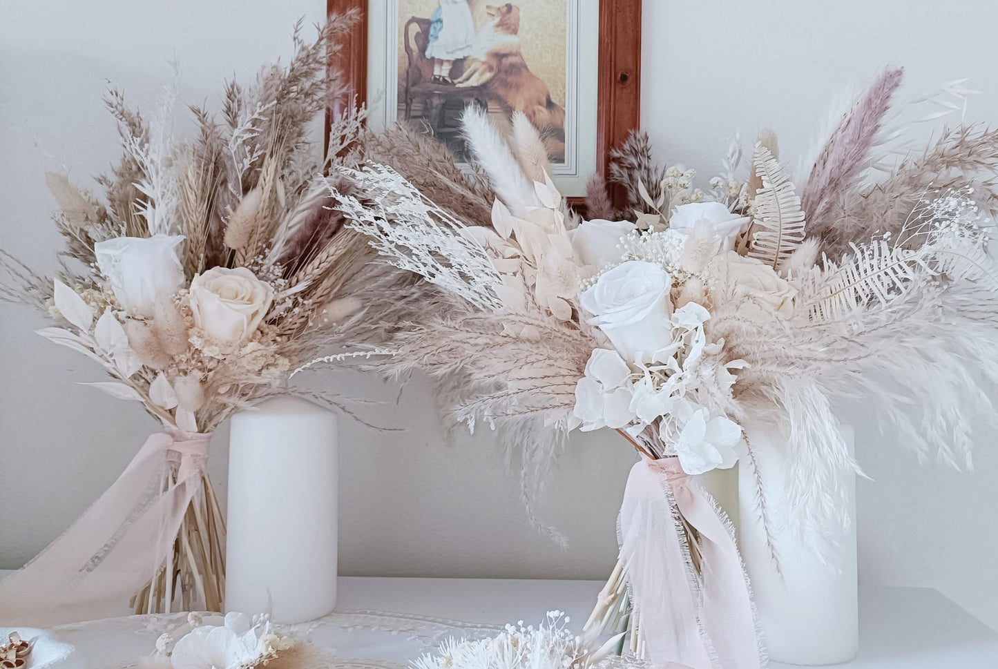 Dried Bridal Bouquet | White