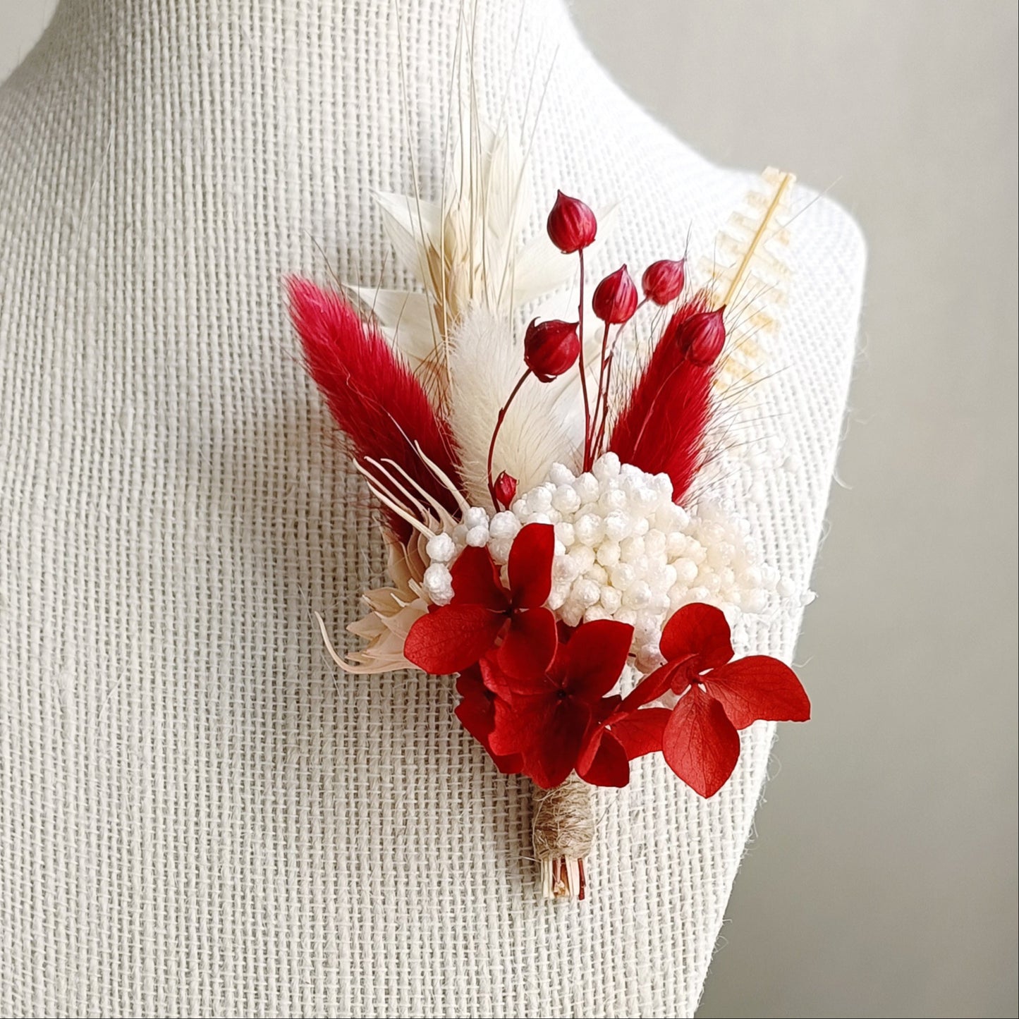 small rustic boutonniere