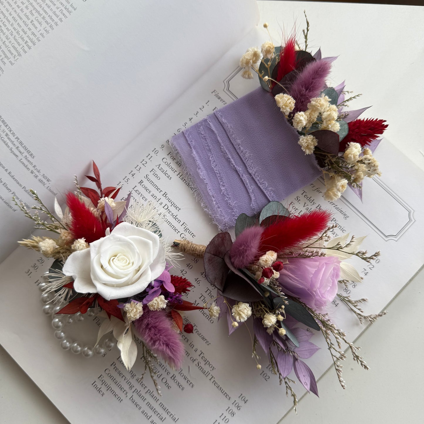 Dried Floral Bouquet "Lavender Flame"