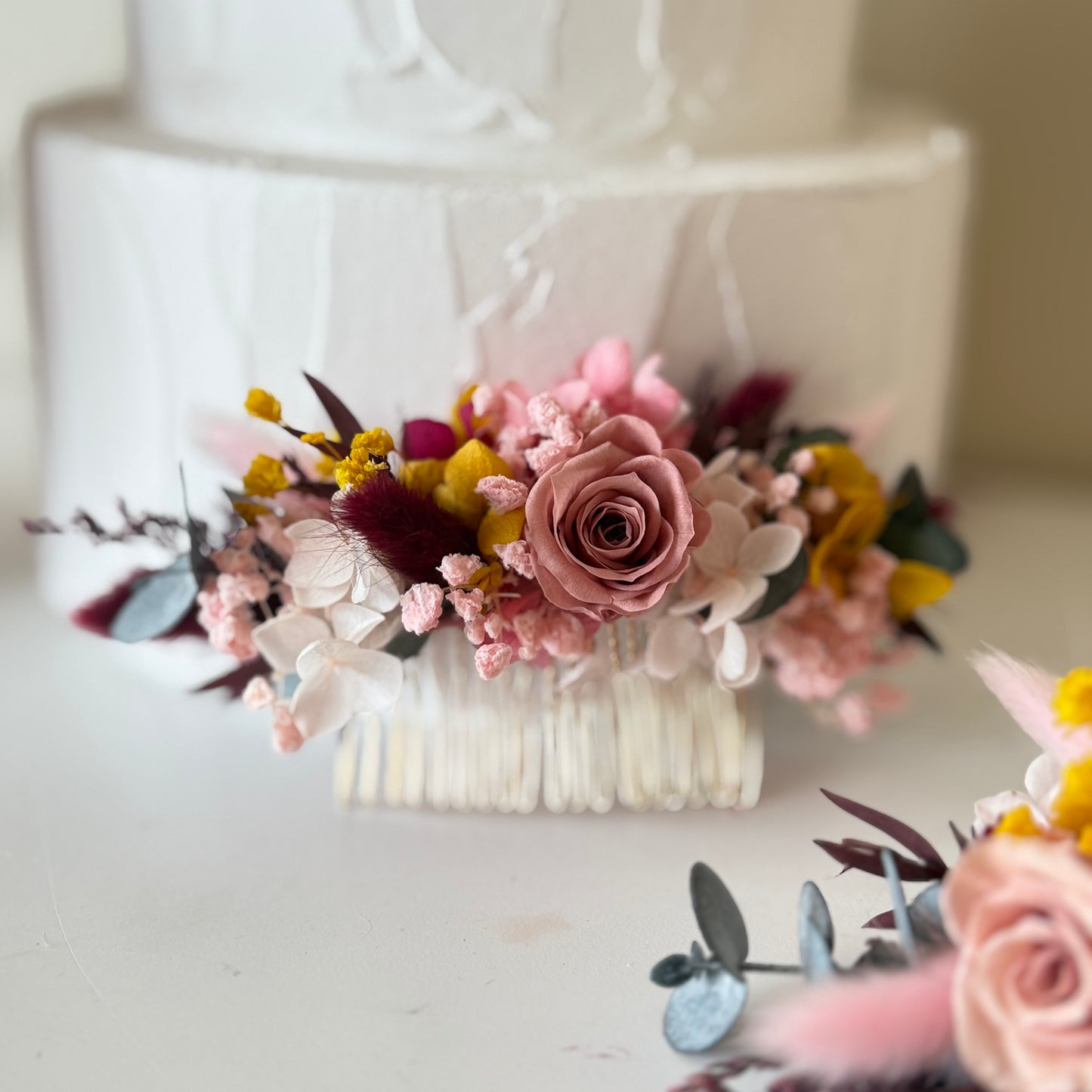 Burgundy Eucalyptus Wine Compact Rustic Boho Bridal Bouquets