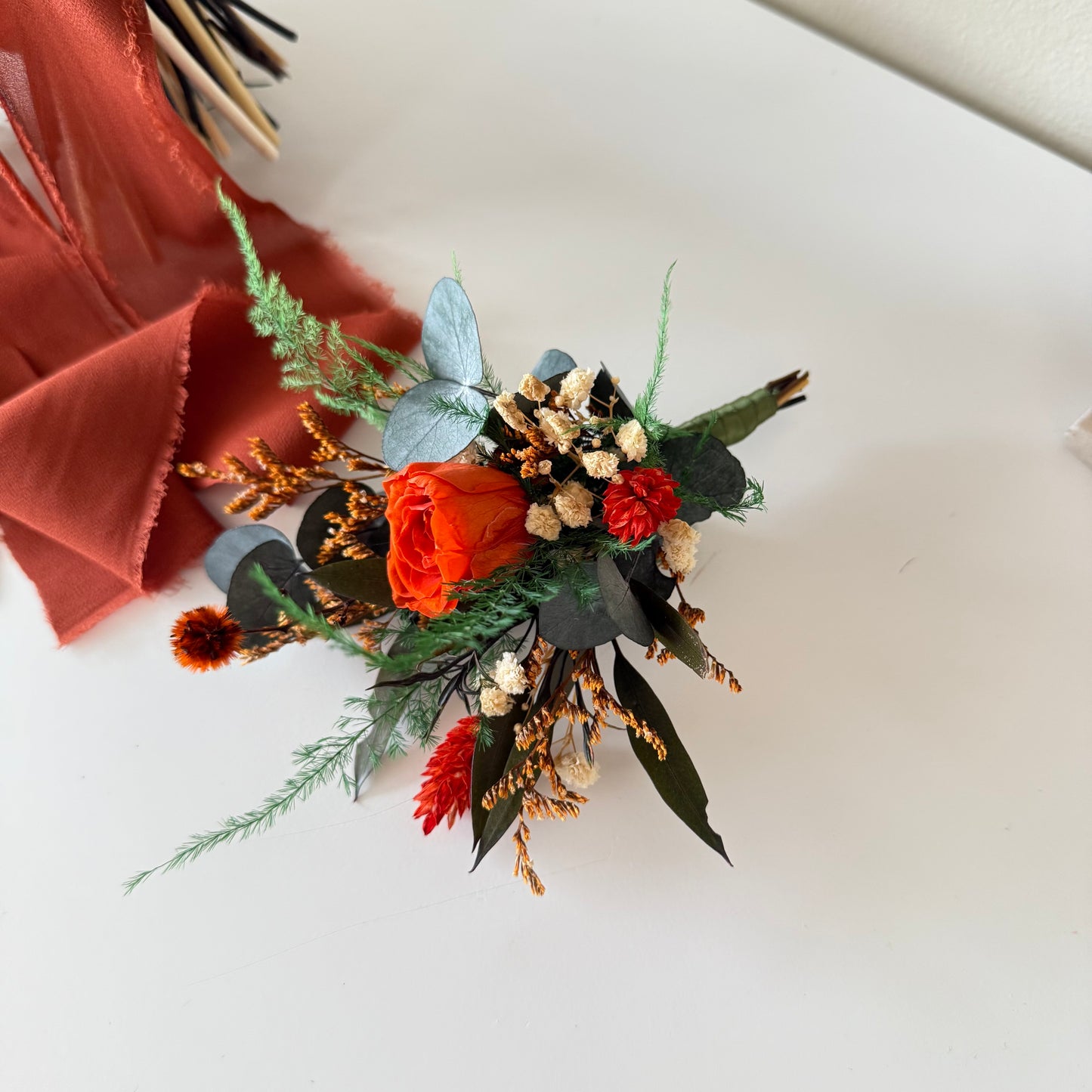 Australian Native Bouquet - Orange & Sage