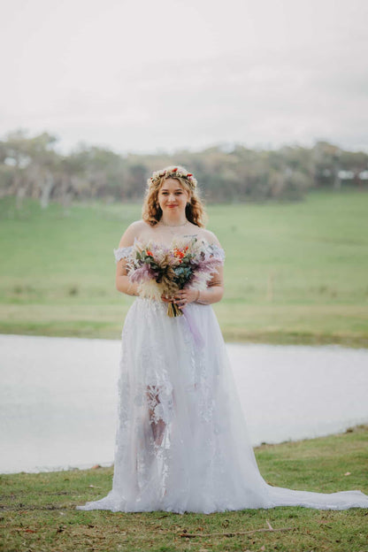 Dried Floral Bouquet "Lavender Flame"