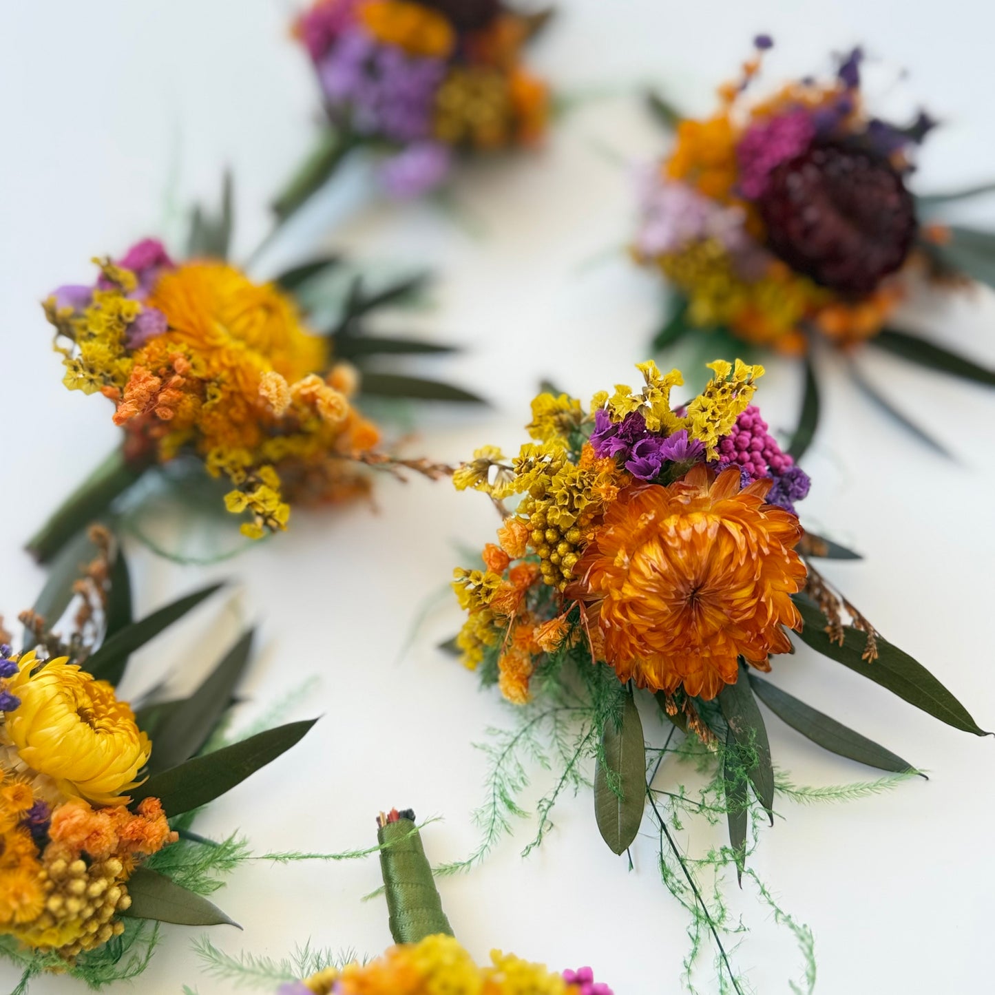 Vibrant Burnt Orange Bridal Bouquet