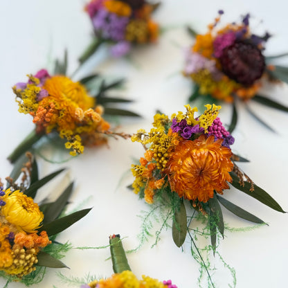 Vibrant Burnt Orange Bridal Bouquet
