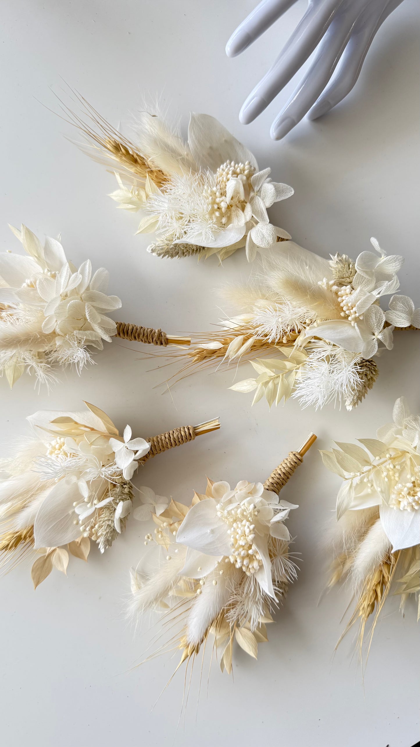 Ivory Wedding Boutonniere