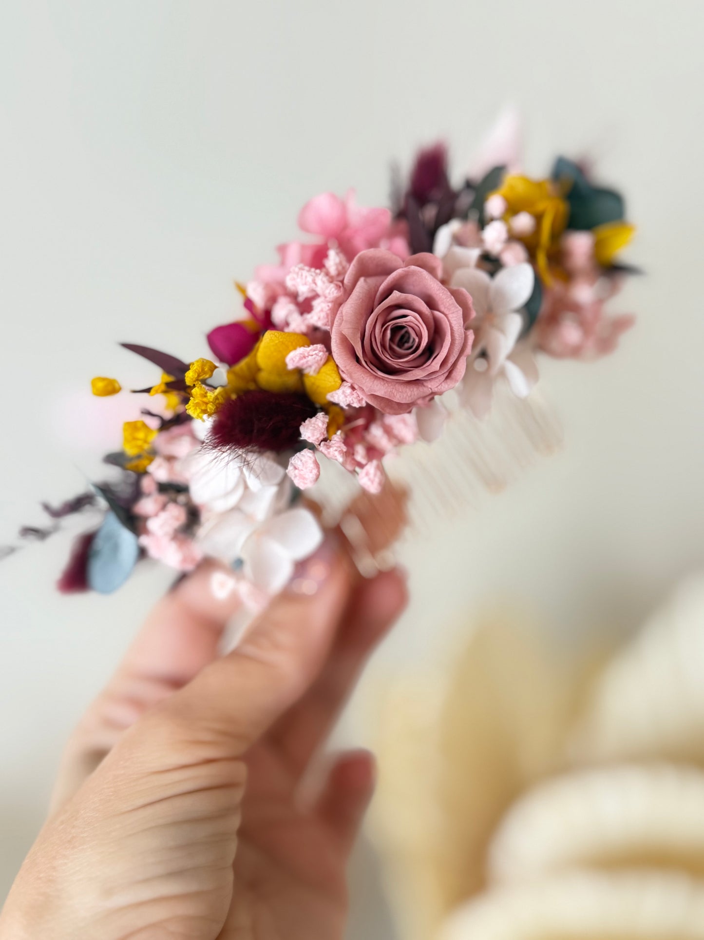 Burgundy Eucalyptus Wine Compact Rustic Boho Bridal Bouquets