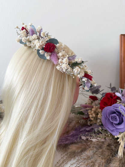 Wedding Floral Hair Crown «Ethereal Bloom»
