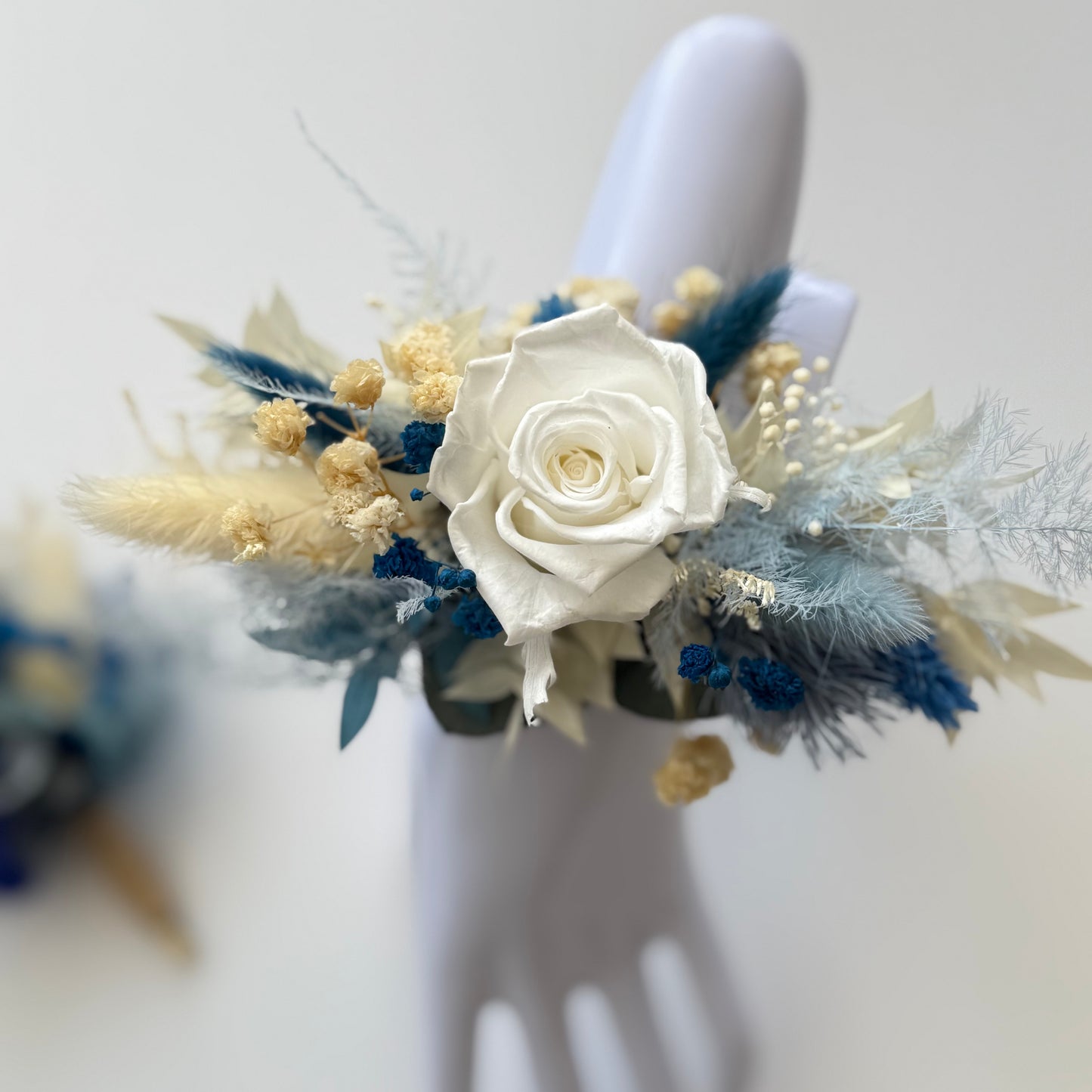 Blue Boutonniere