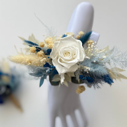 Blue Boutonniere