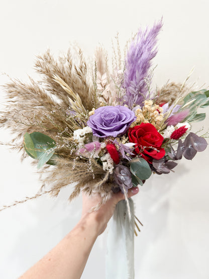 Dried Floral Bouquet "Lavender Flame"