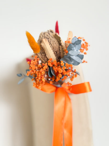 Australian Native Bouquet - Rust & Green