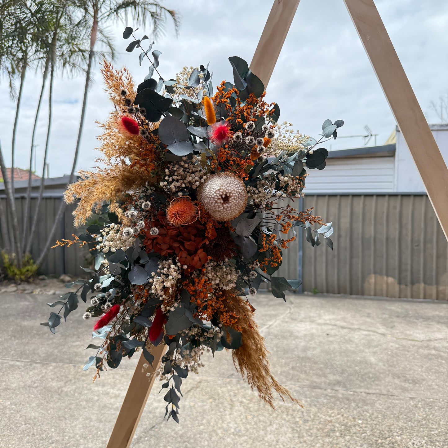 Australian Native Bouquet - Rust & Green