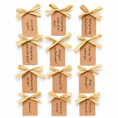Burnt Orange Rustic Mini Dried Bouquet with Tag