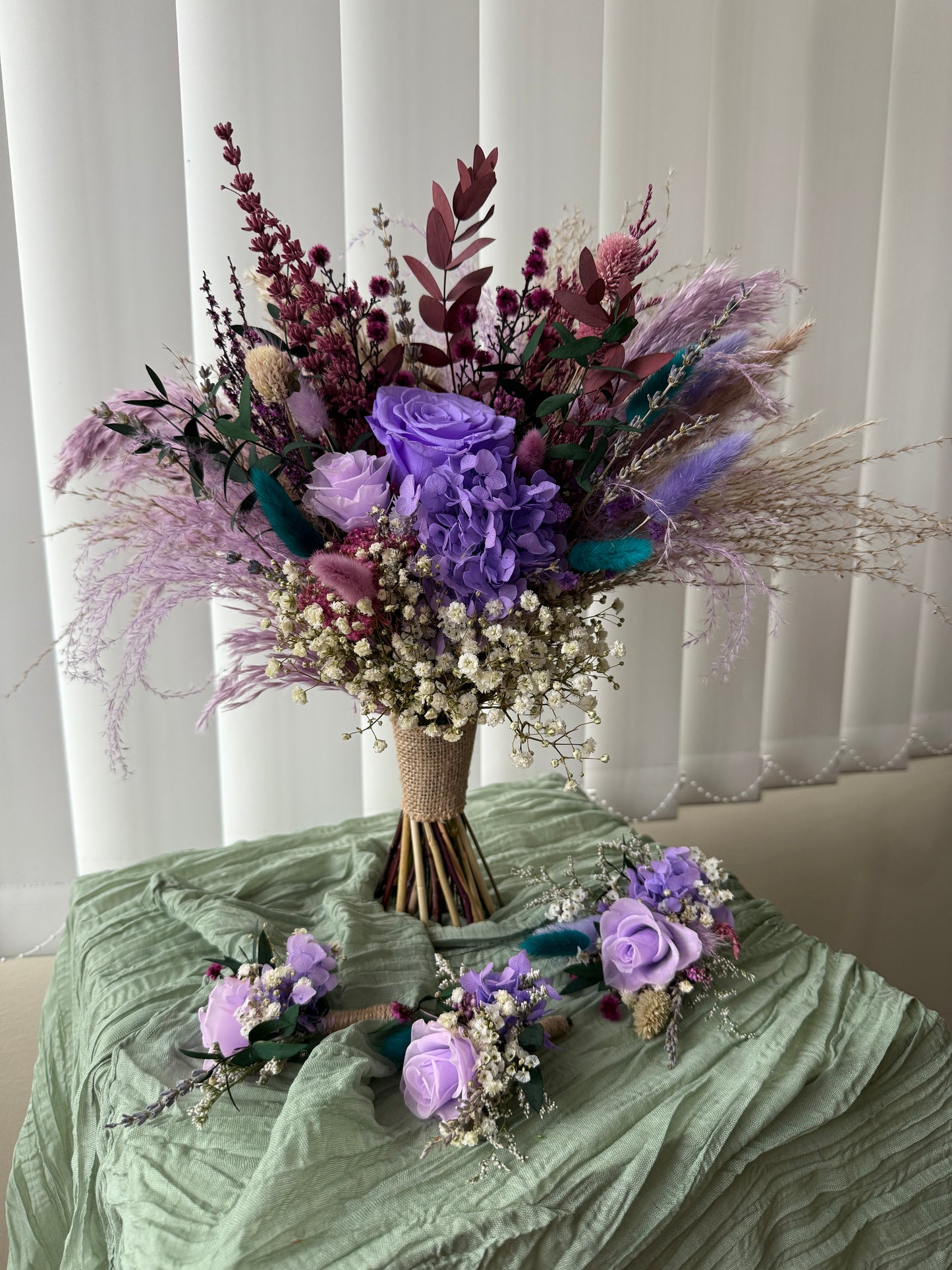 Dried Floral Bridal Bouquet - Lavender Paradise