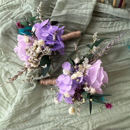 Dried Floral Bridal Bouquet - Lavender Paradise