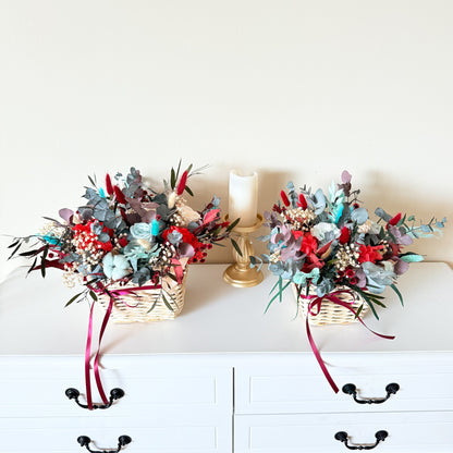 Affordable Christmas Flower Basket