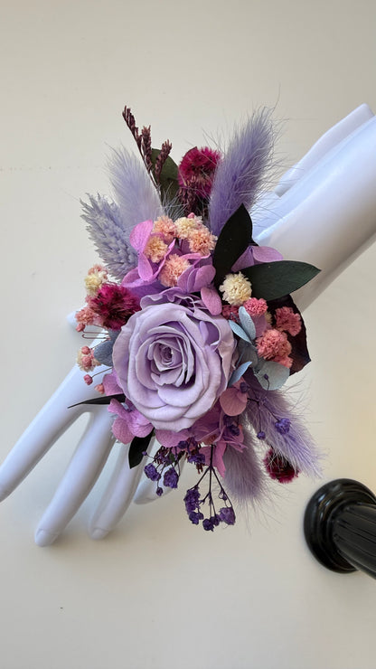Lavender Flower Wrist Corsage