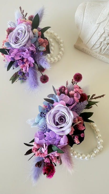 Lavender Flower Wrist Corsage
