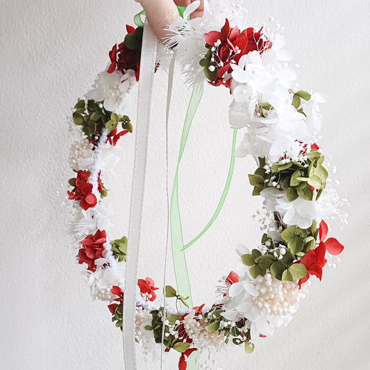 Handmade dried flower halo crown