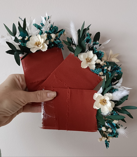 Teal Pocket Boutonniere