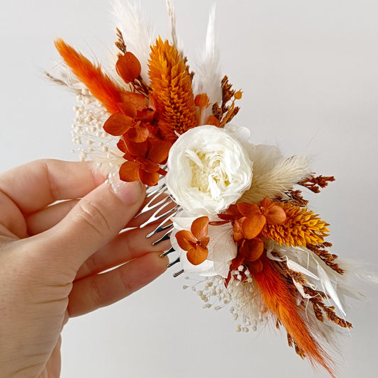 Terracotta Bridal Hair Comb