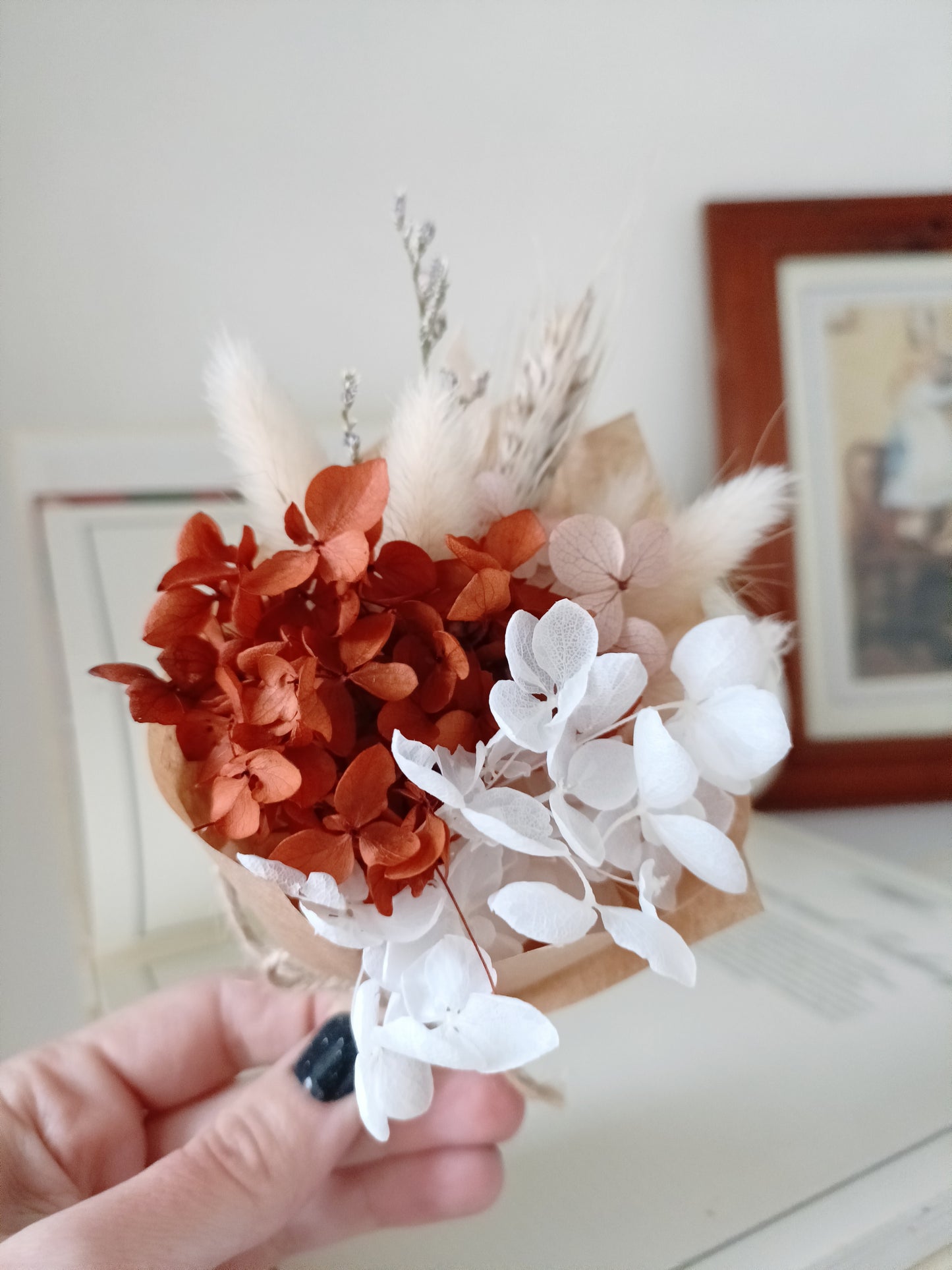 Mini Dried Flower Favors - Rustic Terracotta Mini Bouquet