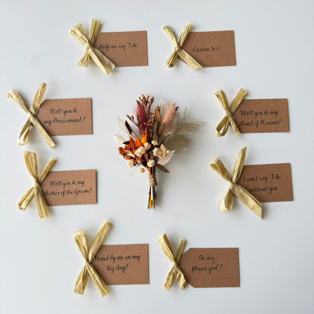 Mini bouquets Maid of Honour Gift