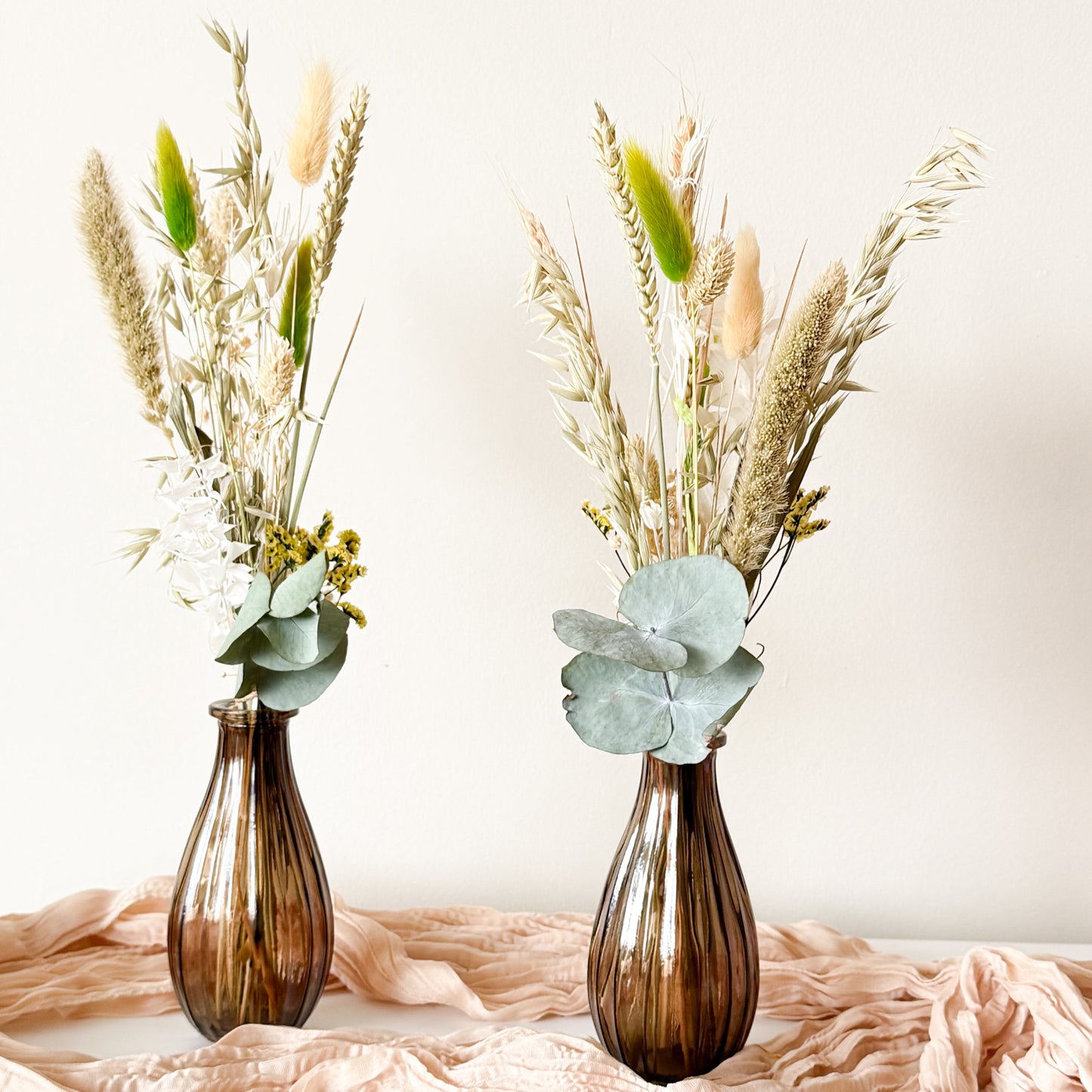 Rustic preserved flower arrangement in neutral tones designed for your favourite vase.