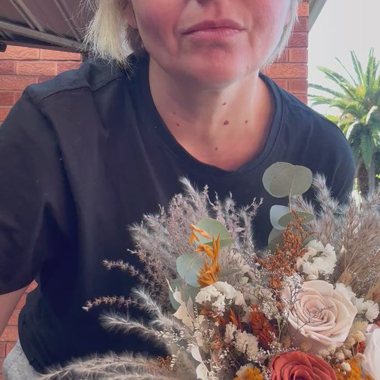 rustic boho bridal bouquet