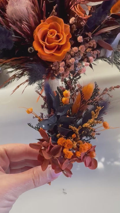 Dried Flower Boutonniere | Boho Chic