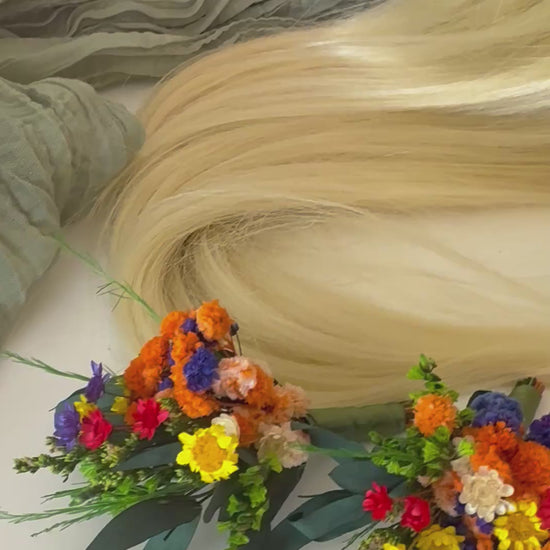 rustic floral hair bridal accessories