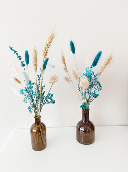 Teal Bud Vase Flowers