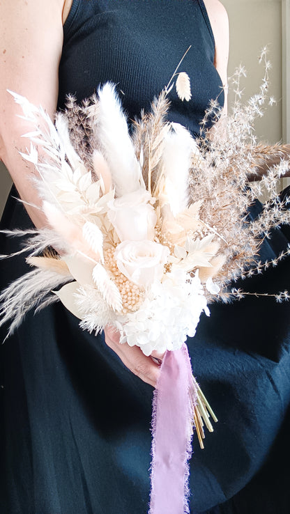 Dried Bridal Bouquet | White