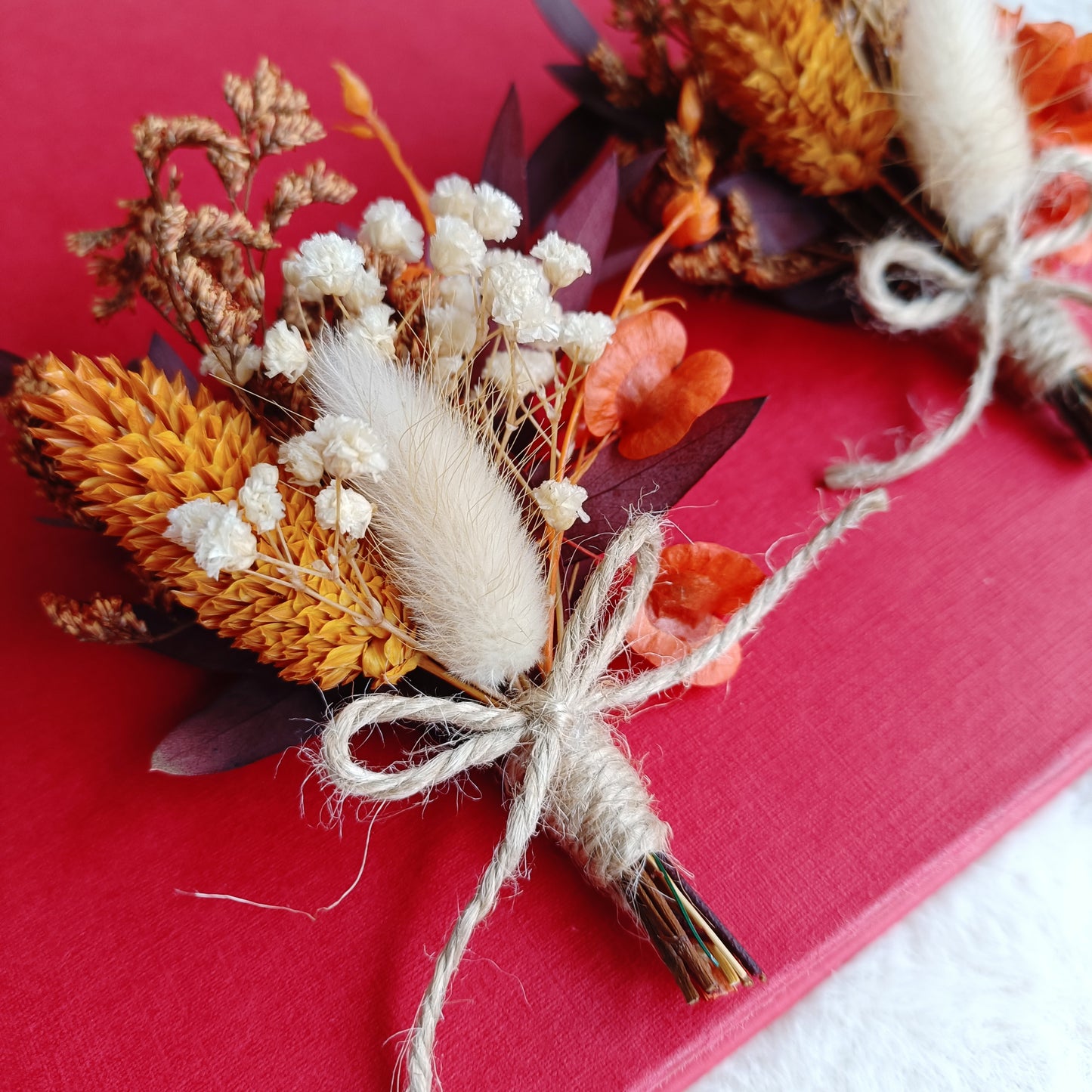 Wedding Boutonniere, Dried Floral Rustic Buttonhole