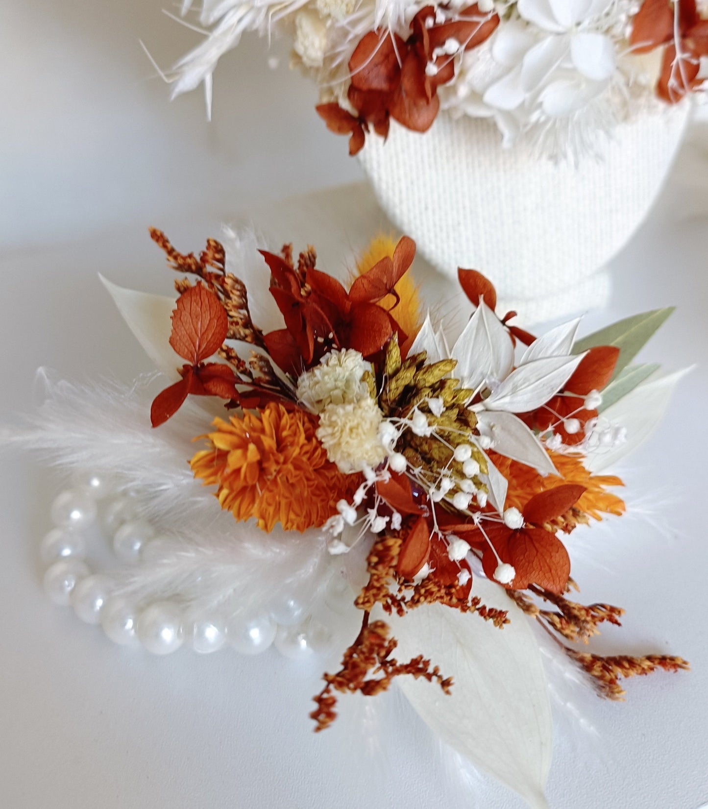 Corsage Wedding | Sage Green & Terracotta