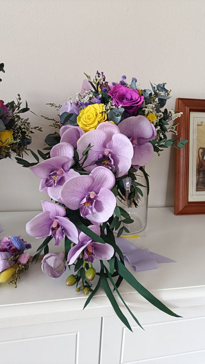 Boho Lilac Bridal Bouquet