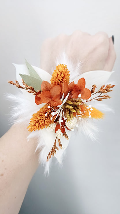 Corsage Wedding | Sage Green & Terracotta