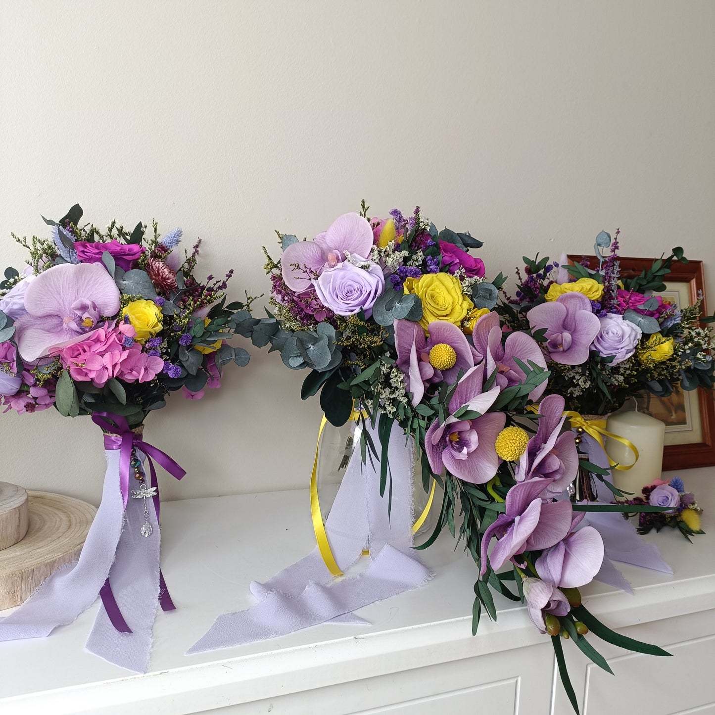 Boho Lilac Bridal Bouquet