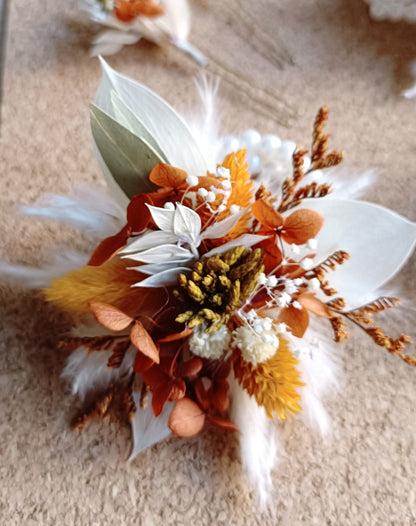 Corsage Wedding | Sage Green & Terracotta