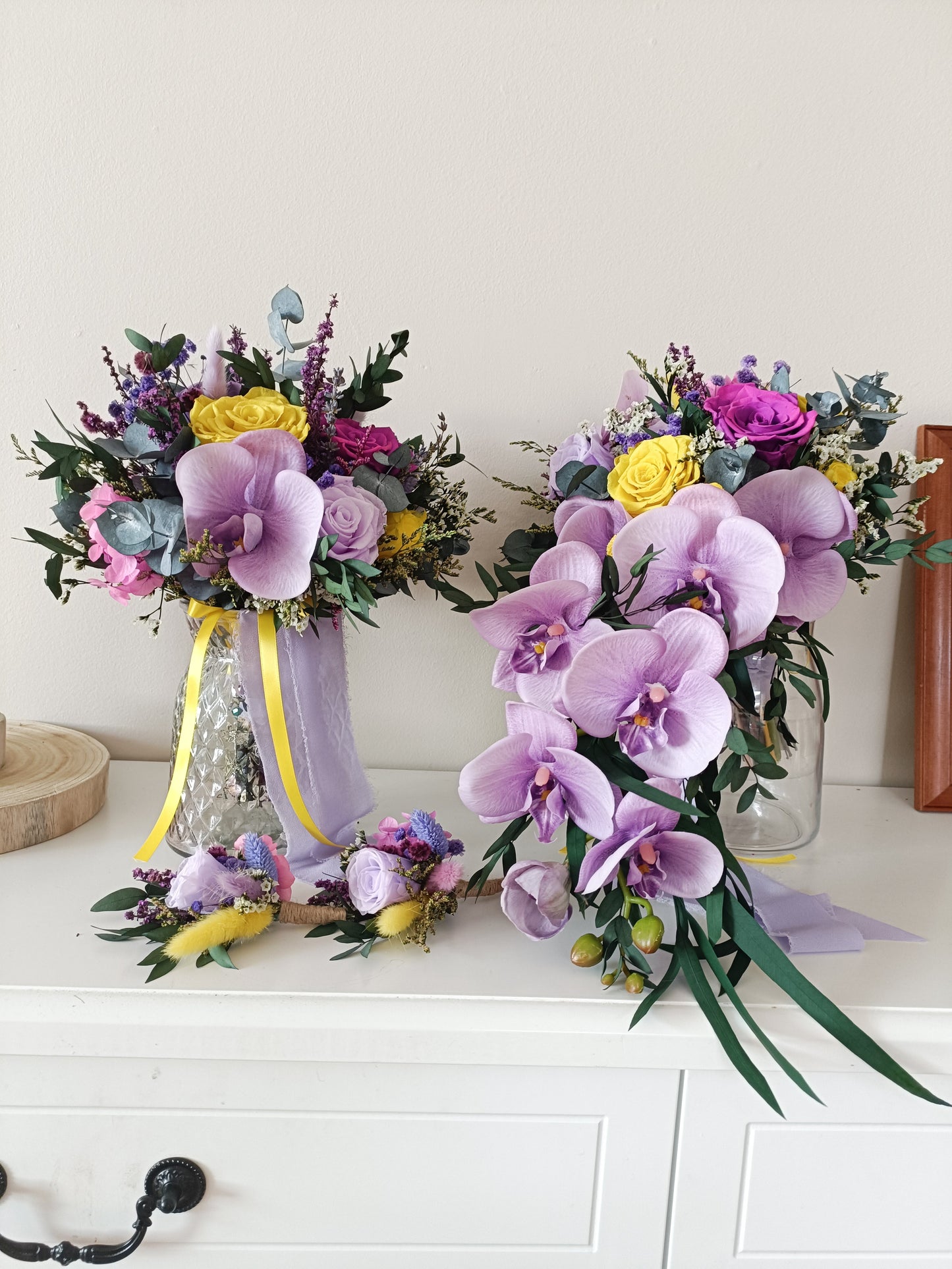 Boho Lilac Bridal Bouquet