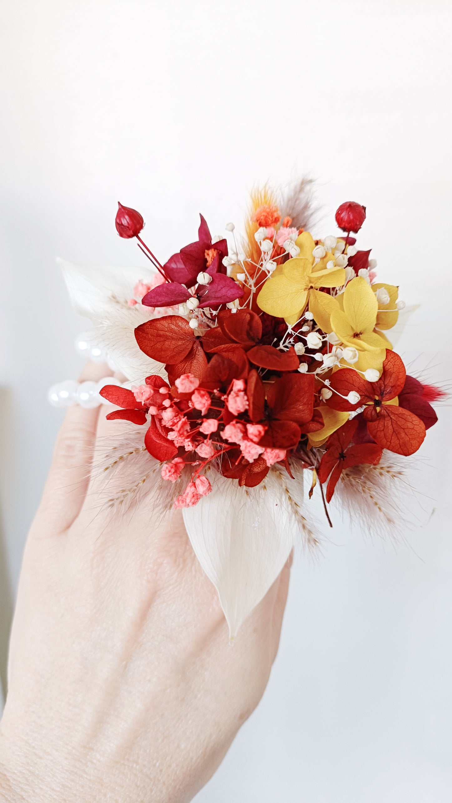 Floral Autumn Boutonniere and Corsage Set