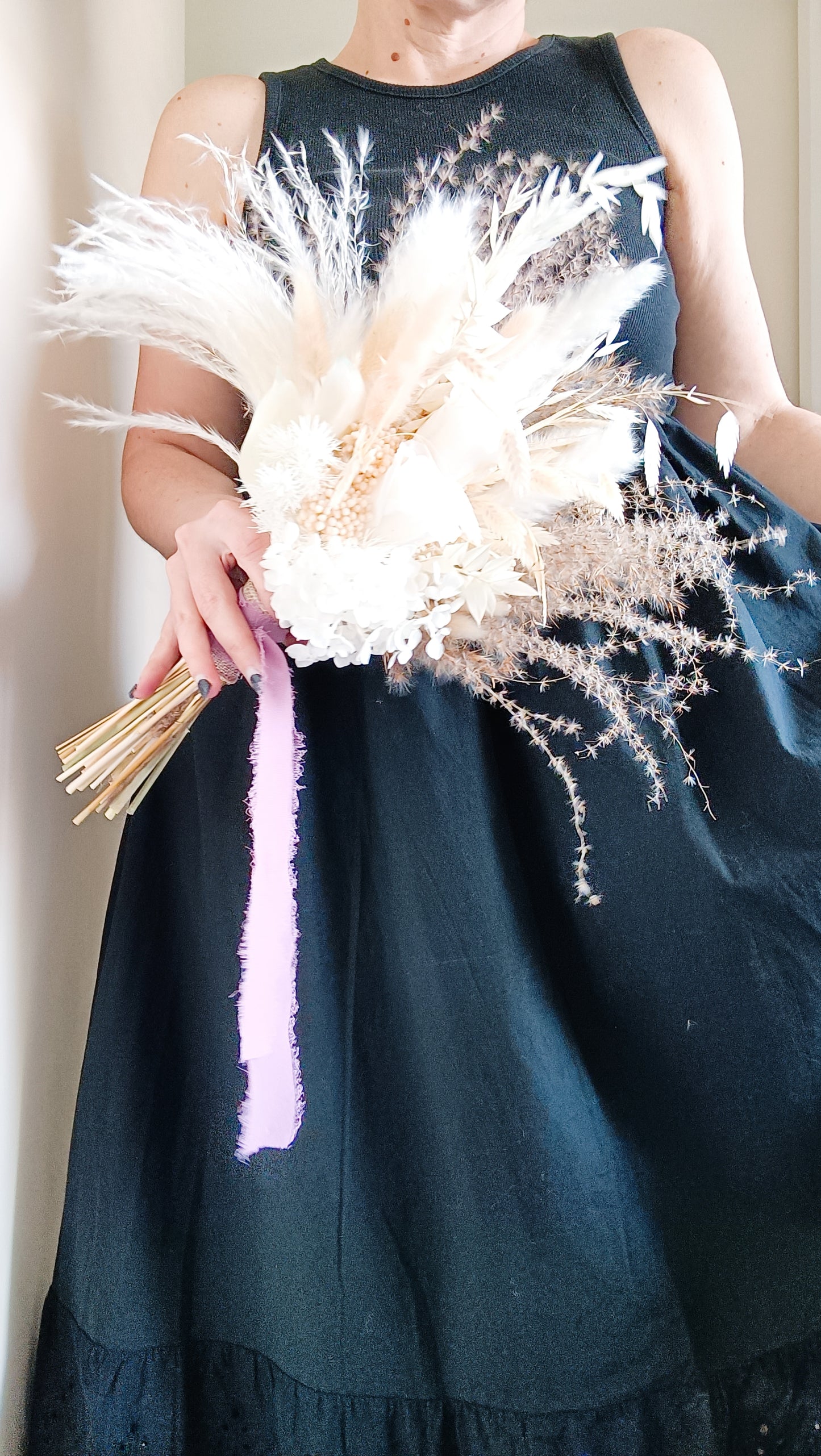 Dried Bridal Bouquet | White