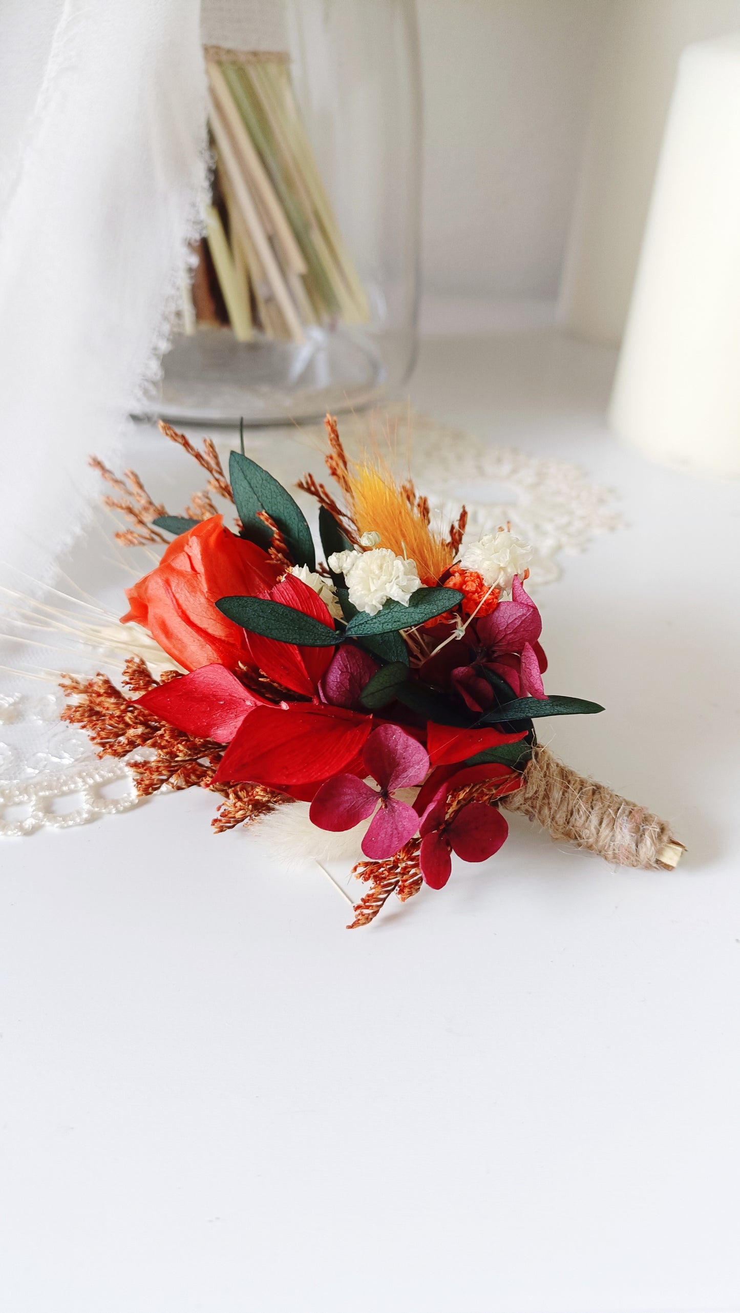 Autumn Wedding Boutonniere