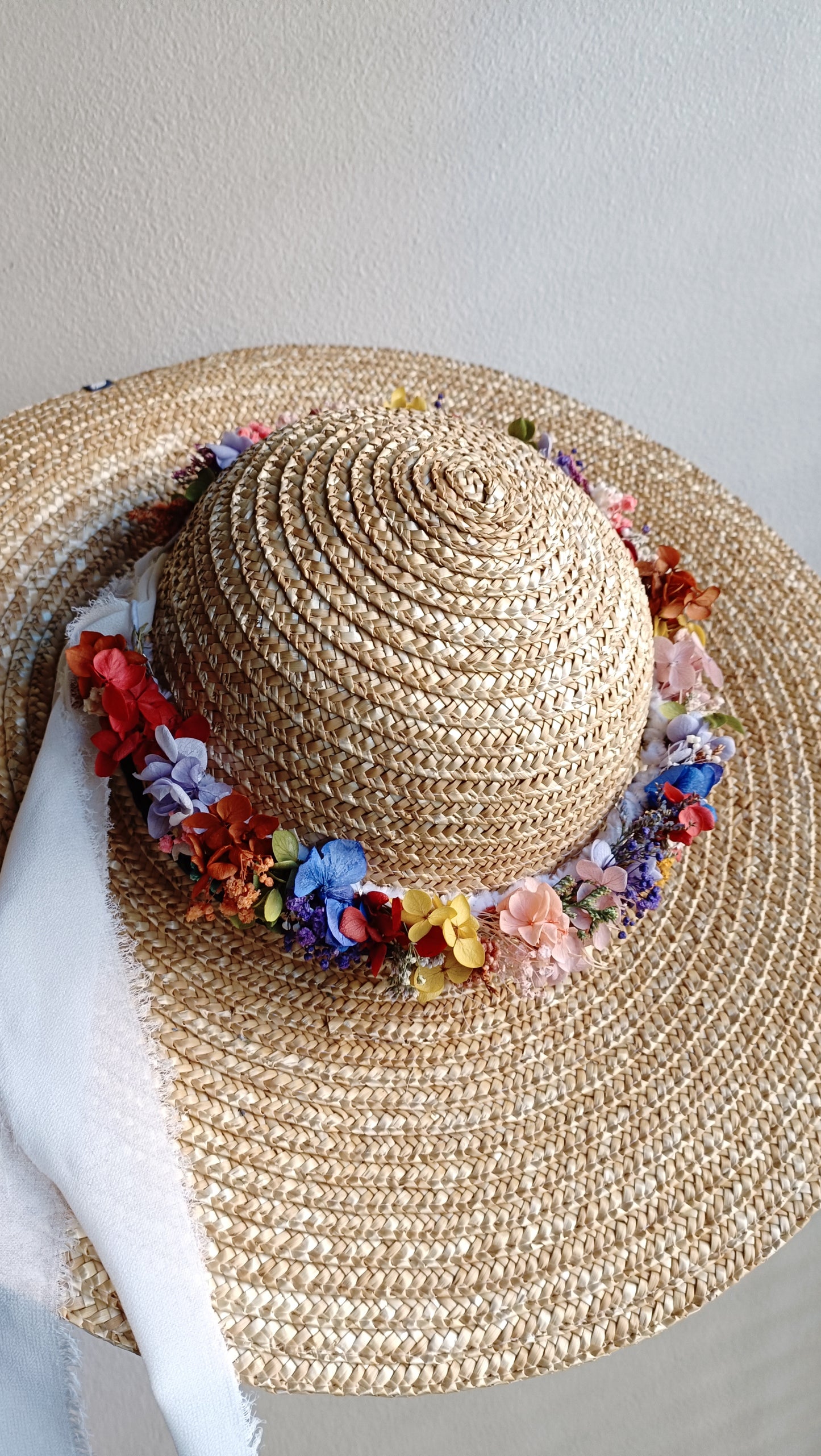 Dried Floral Crown | Colourful Rainbow Crown