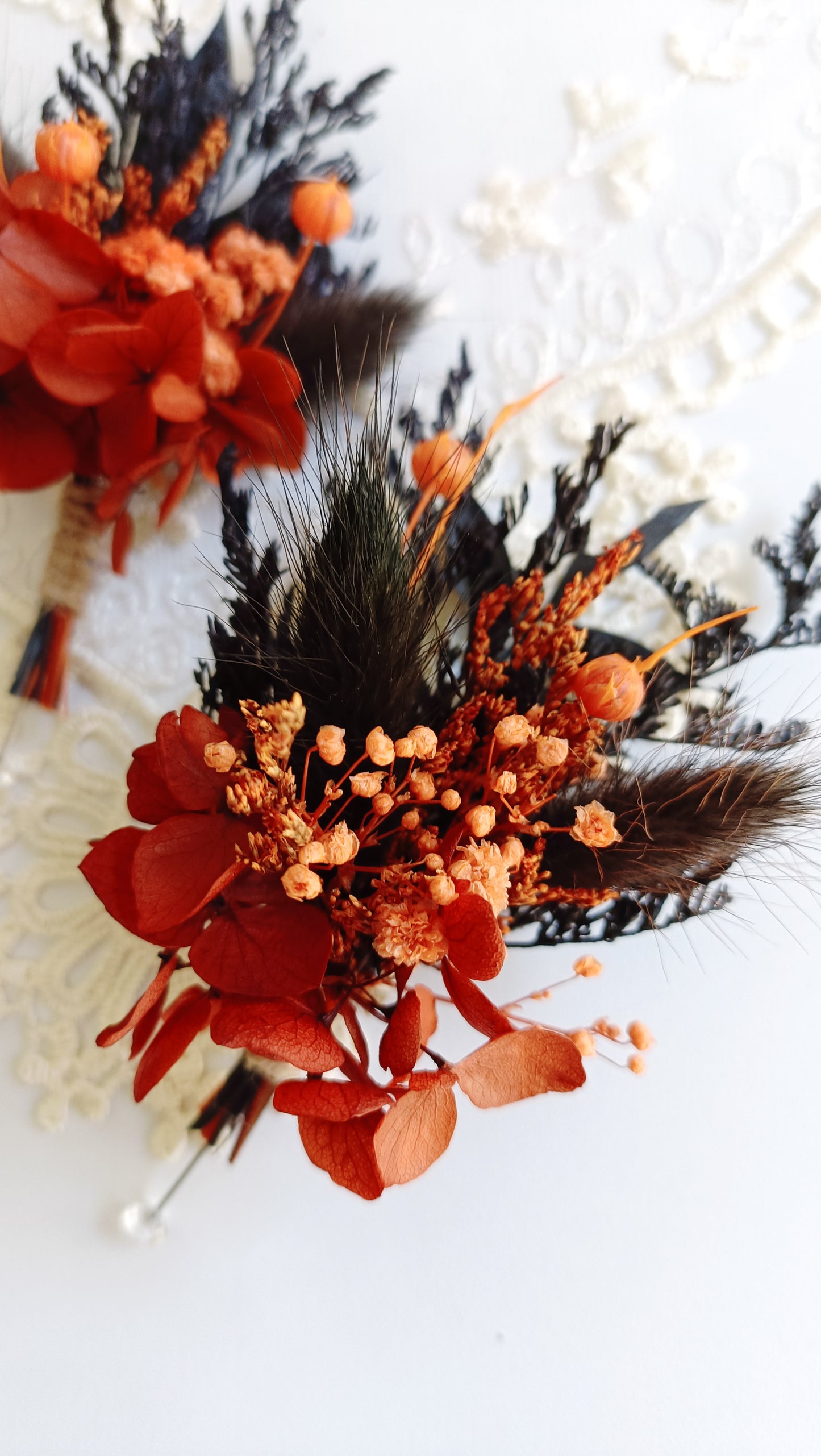 Dried Flower Boutonniere | Boho Chic