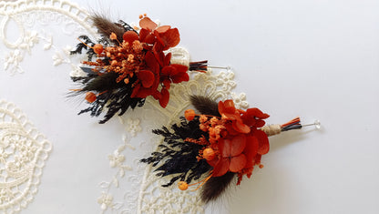 Dried Flower Boutonniere | Boho Chic