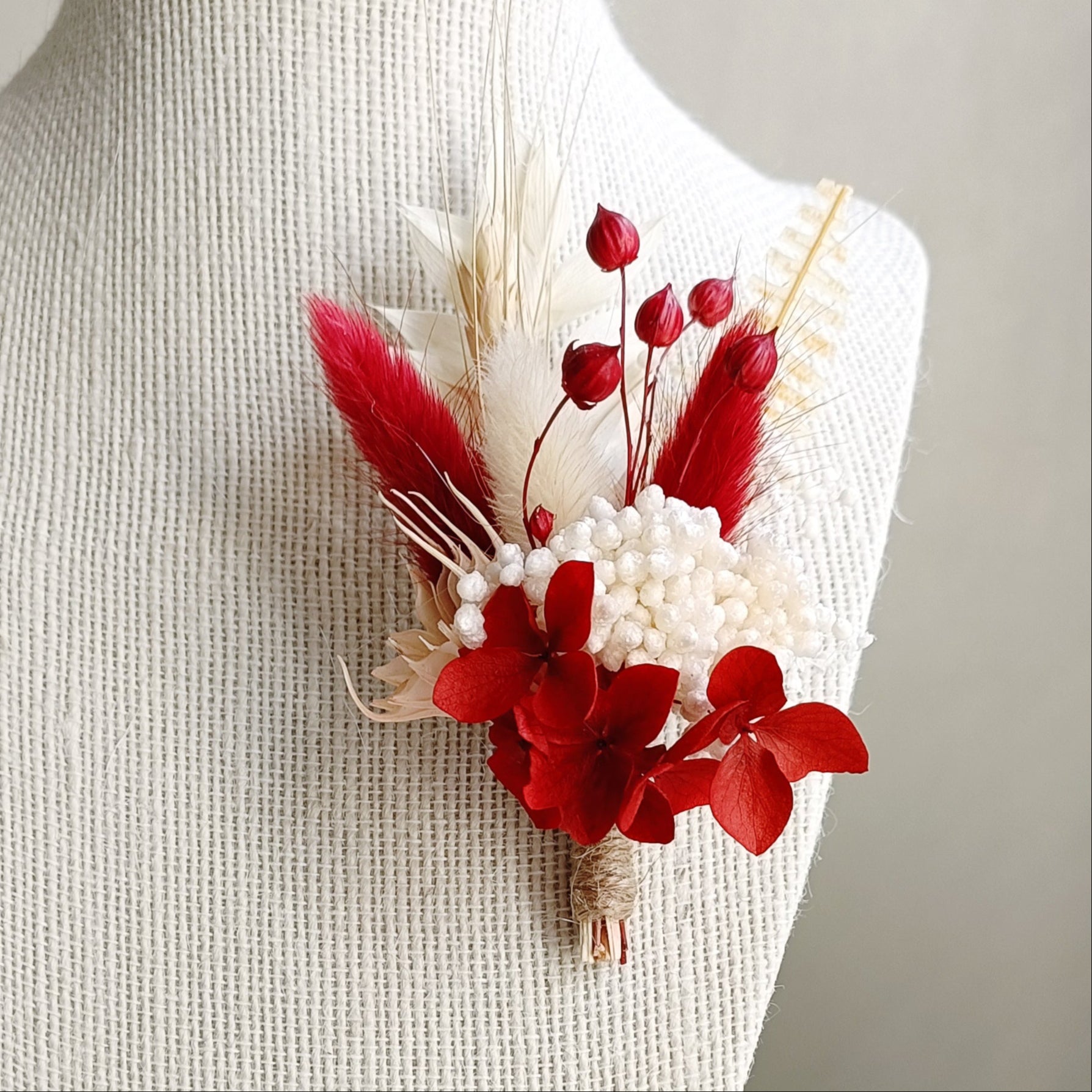 small rustic boutonniere